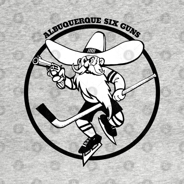 Classic Albuquerque Six Guns Hockey 1973 by LocalZonly